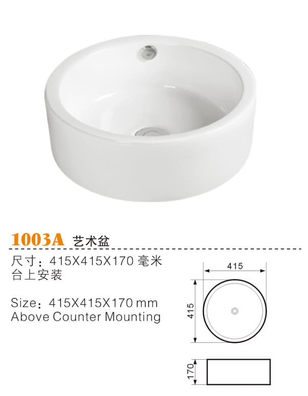 Counter top basin suppliers